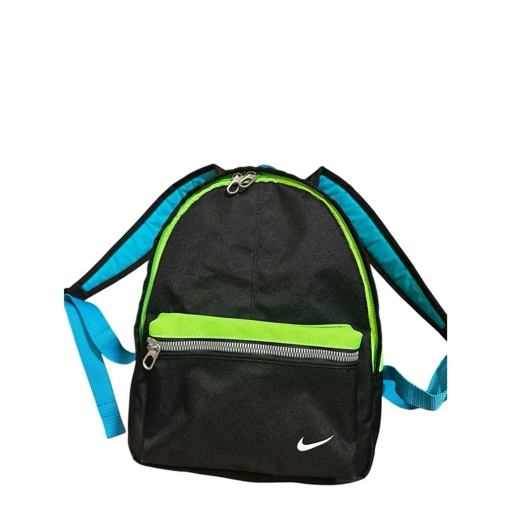NIKE JUST DO IT GREEN, BLUE, BLACK SMALL KIDS BACKPACK BOOKBAG